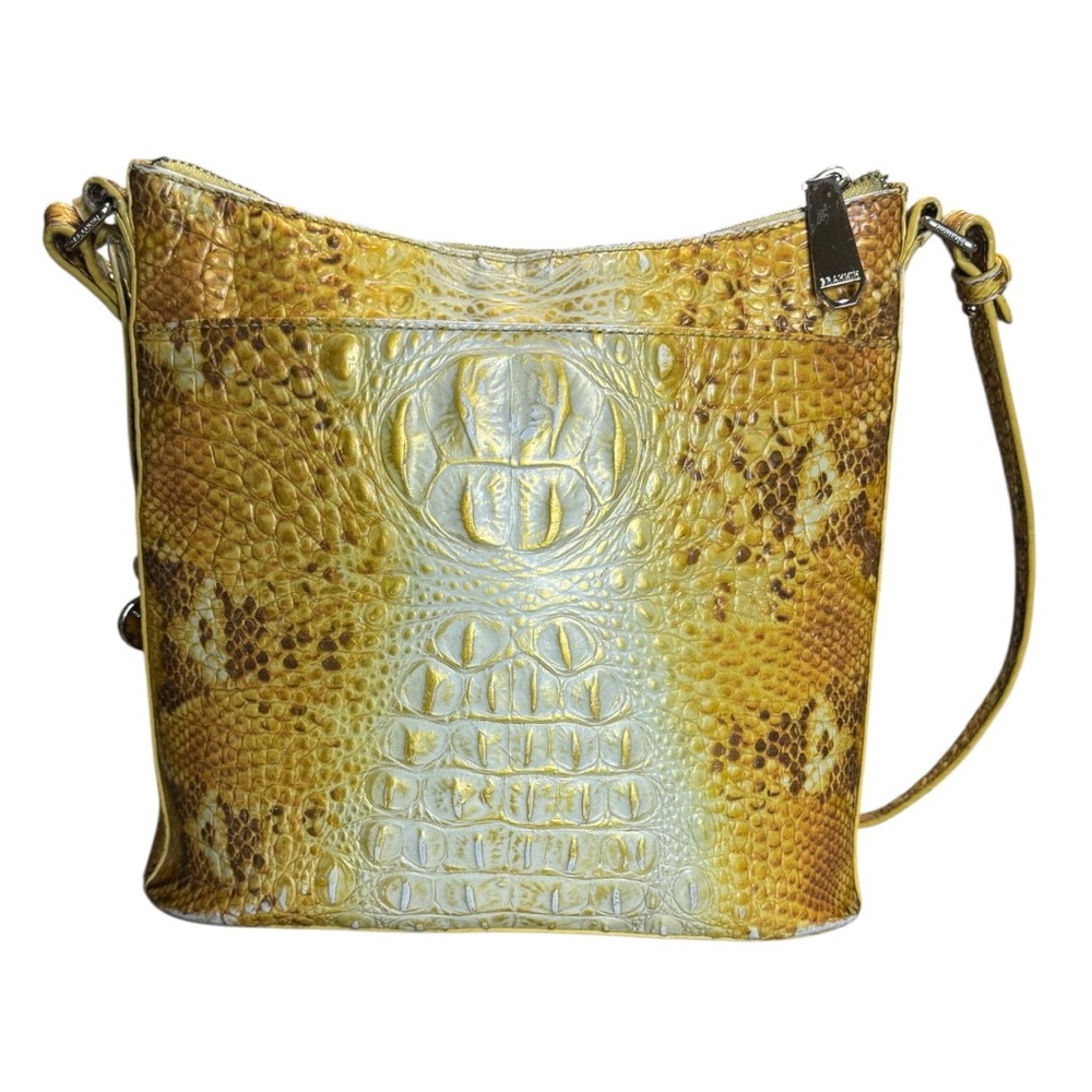 Brahmin Katie Crossbody Canary Yellow Ombré Bag - Picture 2 of 15